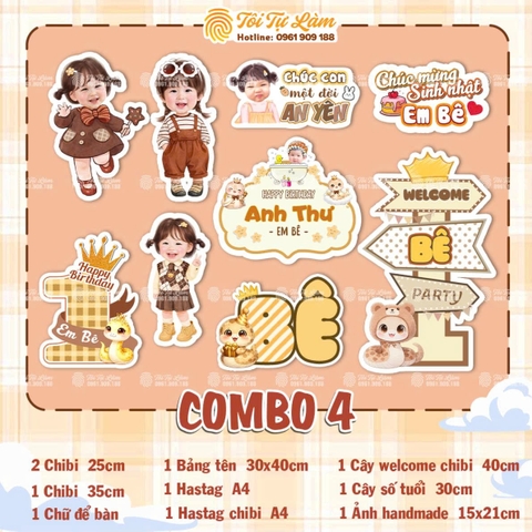 COMBO SINH NHẬT CHO BÉ GÁI 1 TUỔI - RA4