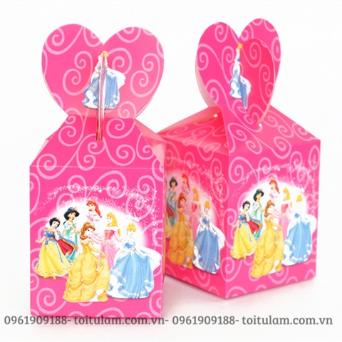 Combo 6 hộp đựng quà chủ đề CÔNG CHÚA DISNEY
