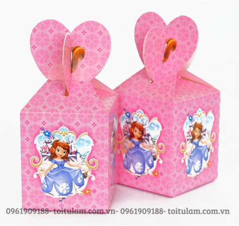 Combo 6 hộp đựng quà chủ đề CÔNG CHÚA SOFIA