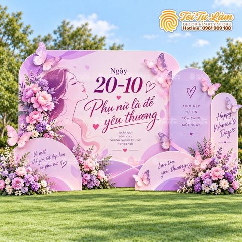 TRANG TRÍ TRỌN GÓI NGÀY QUỐC TẾ PHỤ NỮ 8/3 VÀ 20/10 - QTPN - 124