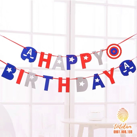 Dây chữ HPBD anh hùng American