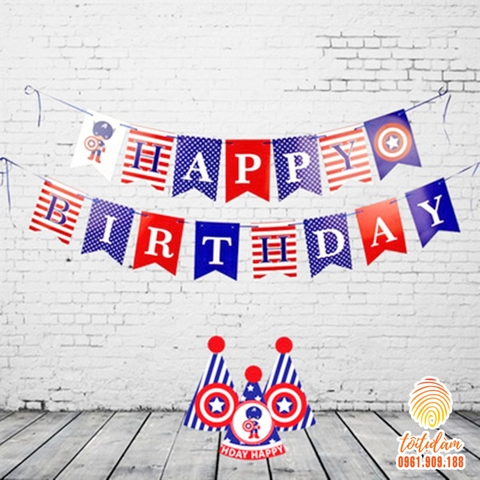 Dây chữ HPBD anh hùng American