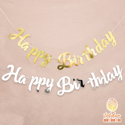 Dây chữ happy birthday cao cấp