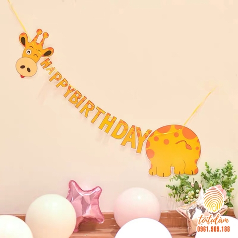 Dây chữ HPBD hình hươu cao cổ