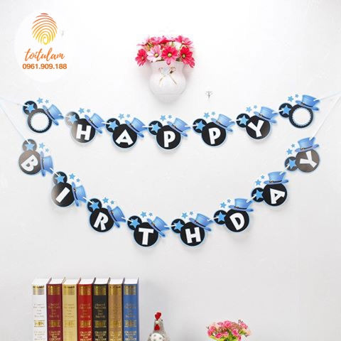 Dây chữ HPBD Mickey