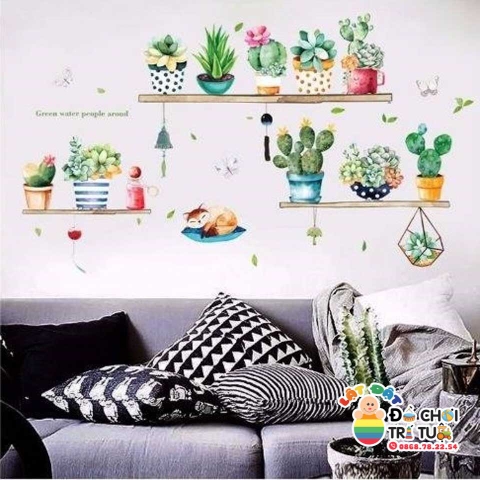 Decal dán tường cây cối HM71007