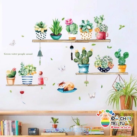 Decal dán tường cây cối XL7249