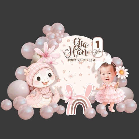 DỊCH VỤ TRANG TRÍ BÓNG BAY SINH NHẬT BÉ RẮN - TT RA54
