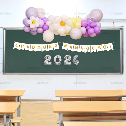 SET BÓNG TRANG TRÍ LỚP HỌC NGÀY KHAI GIẢNG - BACK TO SCHOOL  DL-HA002