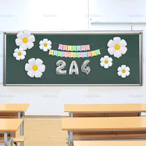 SET BÓNG TRANG TRÍ LỚP HỌC NGÀY KHAI GIẢNG - BACK TO SCHOOL  DL-HA005