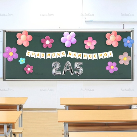 SET BÓNG TRANG TRÍ LỚP HỌC NGÀY KHAI GIẢNG - BACK TO SCHOOL  DL-HA006