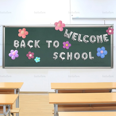 SET BÓNG TRANG TRÍ LỚP HỌC NGÀY KHAI GIẢNG - BACK TO SCHOOL  DL-HA008