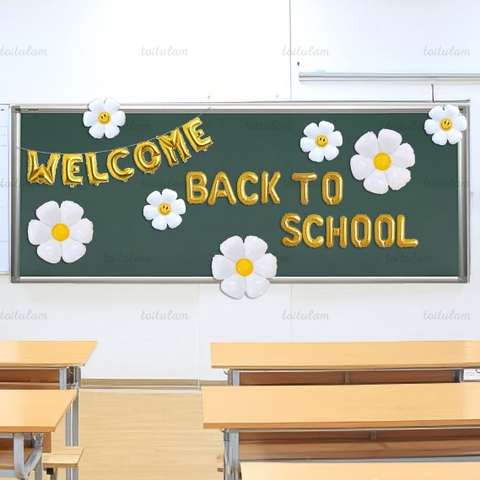 SET BÓNG TRANG TRÍ LỚP HỌC NGÀY KHAI GIẢNG - BACK TO SCHOOL  DL-HA009