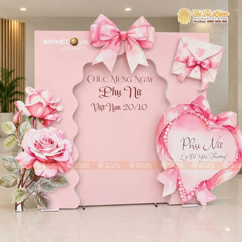 TRANG TRÍ TRỌN GÓI NGÀY QUỐC TẾ PHỤ NỮ 8/3 VÀ 20/10 - QTPN - 127