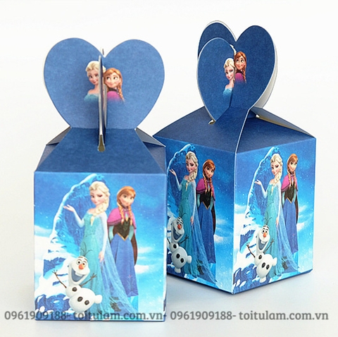 Combo 6 hộp đựng quà chủ đề CÔNG CHÚA FROZEN