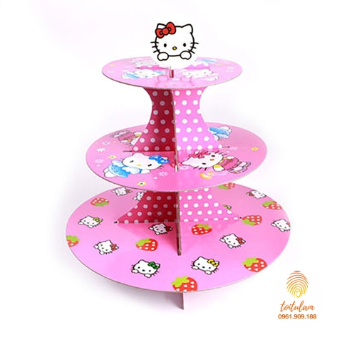 Giá để bánh chủ đề Kitty