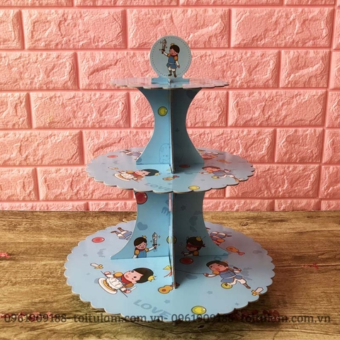 Giá để bánh sinh nhật chủ đề HOÀNG TỬ XANH