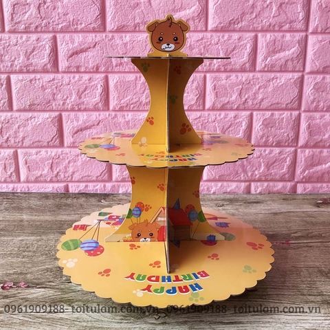 Giá để bánh sinh nhật chủ đề CON CHÓ VÀNG