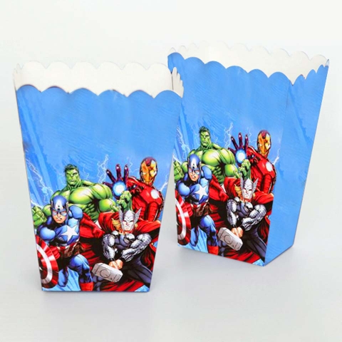 Combo 6 hộp đựng bỏng chủ đề BIỆT ĐỘI ANH HÙNG