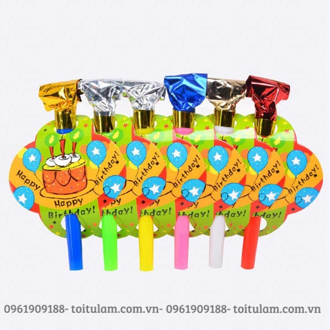 Combo 6 kèn tắc kè chủ đề BÁNH SINH NHẬT