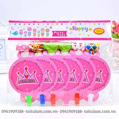 Combo 6 kèn tắc kè chủ đề PRINCESS