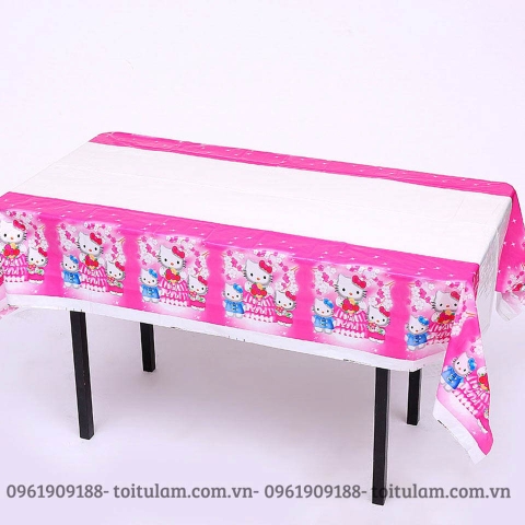 Khăn trải bàn chủ đề KITTY