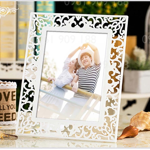 Khung ảnh cưới  họa tiết HOA VĂN mẫu số 4