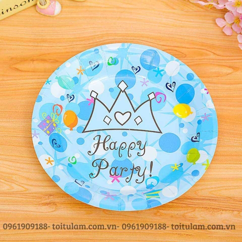 Combo 6 đĩa giấy chủ đề HAPPY PARTY