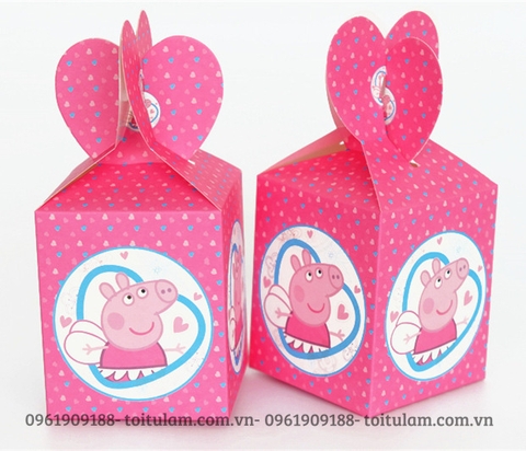 Combo 6 hộp đựng quà chủ đề LỢN PEPPA