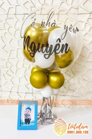 Giỏ hoa bóng - Mẫu 6