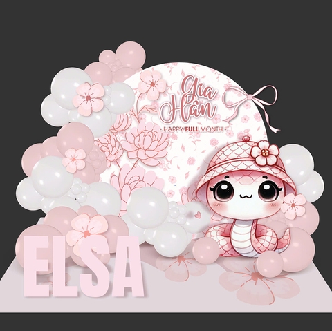 MẪU TRANG TRÍ SINH NHẬT BÉ RẮN MỚI NHẤT - TT RA63