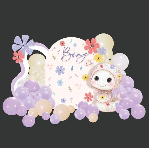 MẪU TRANG TRÍ THÔI NÔI BÉ TRAI 1 TUỔI TUỔI RẮN - TT RA55