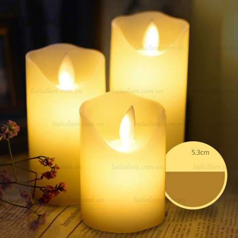 Nến điện tử cao dùng pin