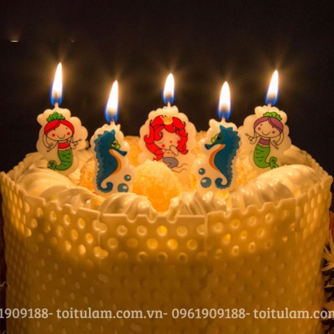 Nến họa tiết NÀNG TIÊN CÁ