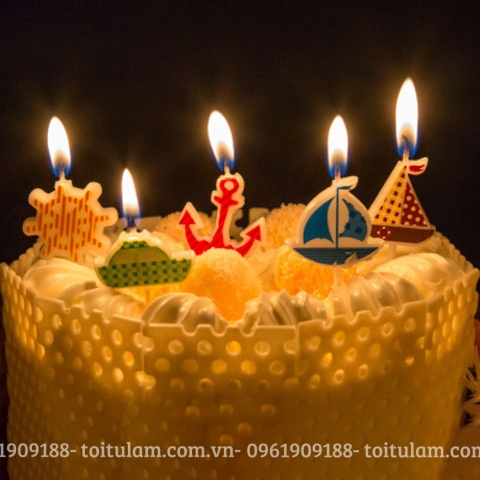 Nến họa tiết TAY LÁI THUYỀN MỎ NEO