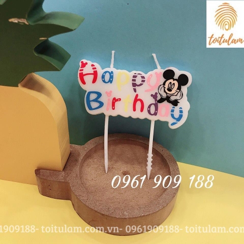 nến HPBD chữ liền MICKEY