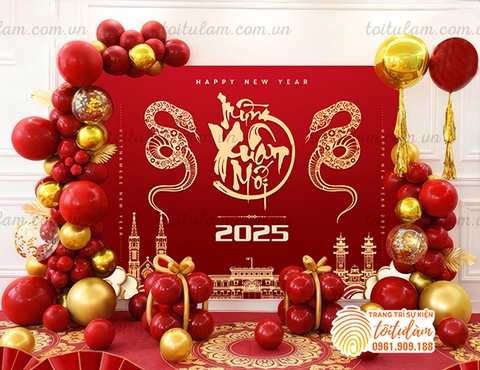 Set bóng trang trí năm mới - trang trí tiệc tất niên  NM-P001