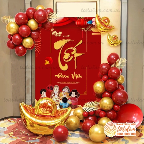 Set bóng trang trí năm mới - trang trí tiệc tất niên  NM-P006