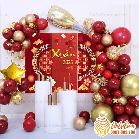 Set bóng trang trí năm mới - trang trí tiệc tất niên  NM-P010