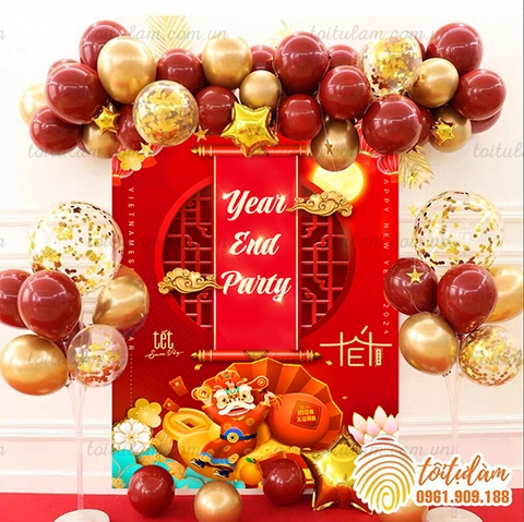 Set bóng trang trí năm mới - trang trí tiệc tất niên NM-P015
