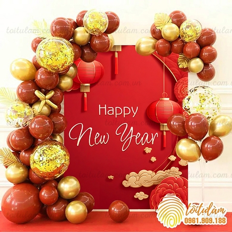 Set bóng trang trí năm mới - trang trí tiệc tất niên NM-P020