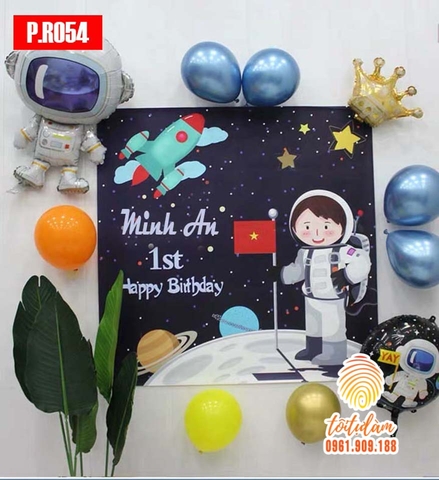 SET BÓNG TRANG TRÍ SINH NHẬT BÉ TRAI CHỦ ĐỀ PHI HÀNH GIA P.R054
