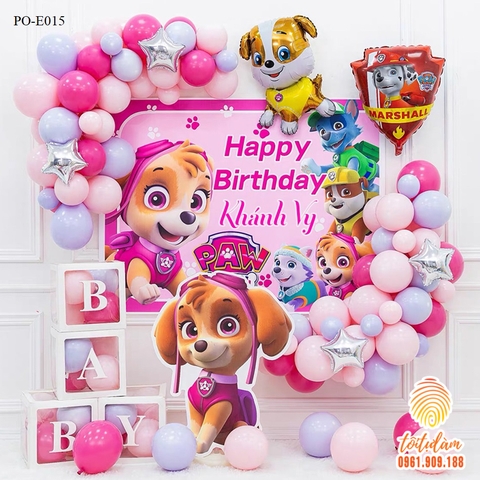 SET PHÔNG SINH NHẬT CHÓ CỨU HỘ PO-E015