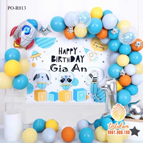 SET BÓNG SINH NHẬT - CHỦ ĐỀ PHI HÀNH GIA PO-R013