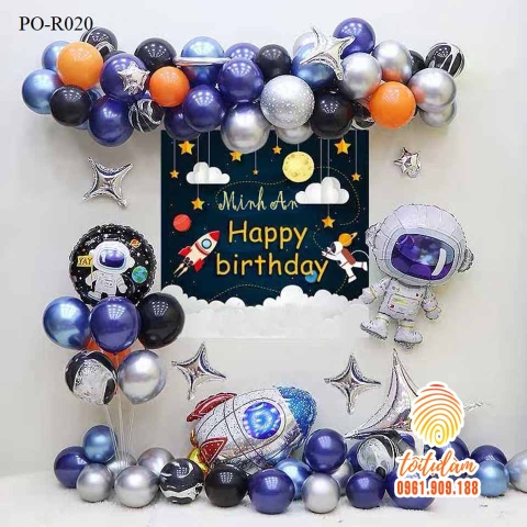 SET BÓNG SINH NHẬT - CHỦ ĐỀ PHI HÀNH GIA PO-R020