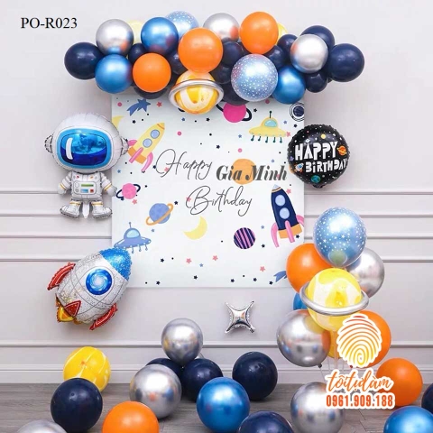 SET BÓNG SINH NHẬT - CHỦ ĐỀ PHI HÀNH GIA PO-R023