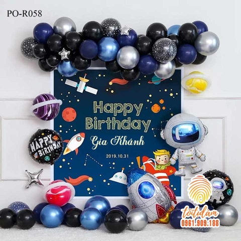 SET BÓNG SINH NHẬT - CHỦ ĐỀ PHI HÀNH GIA PO-R058