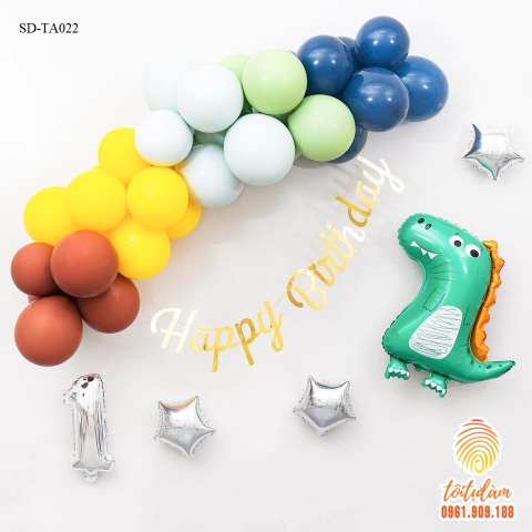 SET BÓNG TRANG TRÍ SINH NHẬT BÉ TRAI CHỦ ĐỀ KHỦNG LONG SD-TA022