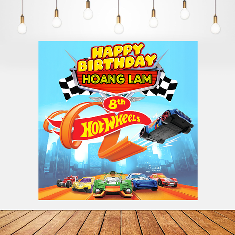 Phông sinh nhật chủ đề ô tô