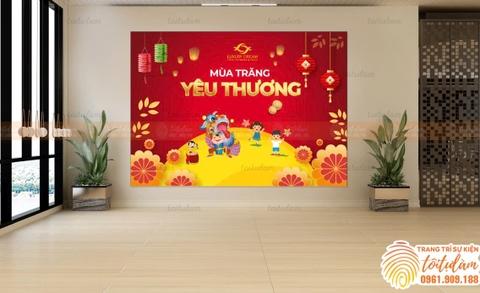 Phông treo Trung Thu - phông trang trí treo tường - Thiết kế theo yêu cầu M1